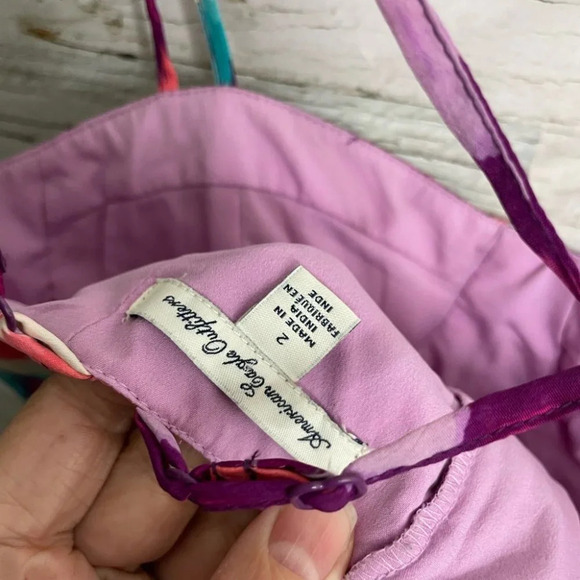 American eagle blue pink mini dress size 2 - Picture 6 of 9